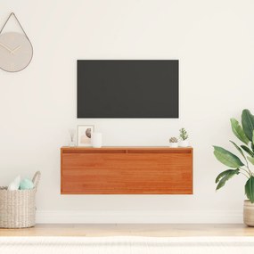 vidaXL Dulap de perete Maro ceruit 100 x 30 x 35 cm Lemn masiv de pin