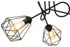 Lustră aplicată KARO 3xE27/15W/230V neagră
