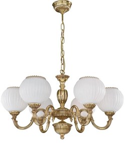 Candelabru din alama cu 6 brate design italian 9350
