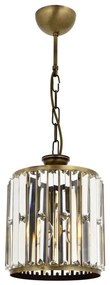 Candelabru pe lanț CRYSTALLINE, 1xE27/6W/230V, bronz