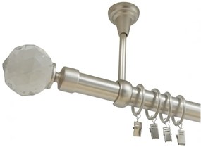 Galerie simpla tavan KULA CRYSTAL 25 - CROM MAT (Alege marime: 120 cm)