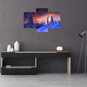 Tablou - Amurg dev iarnă (90x60 cm)