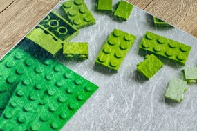 BAMBINO 38480 covor lavabil Kit de construcție pentru copii anti-alunecare - gri / galben