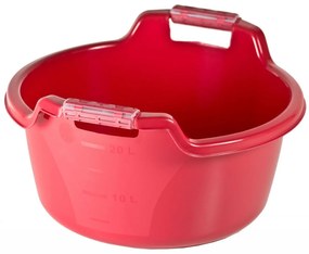 Lighean cu manere 22L, rosu, Mary