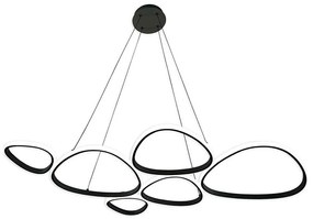 Lustră pe cablu LED PETRA LED/58W/230V 4000K neagră