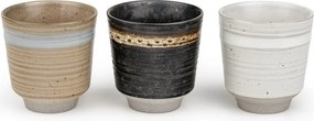 Cești 3 buc. din ceramică 200 ml Jari – Bredemeijer