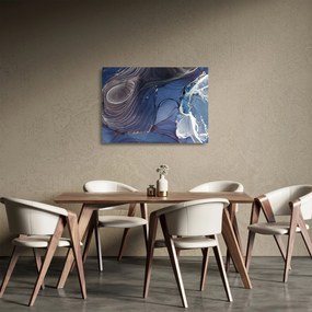 Tablou pe sticlă - Cerneală marmorată (70x50 cm)
