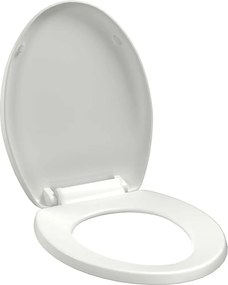 vidaXL Capac WC cu închidere silențioasă, eliberare rapidă, alb