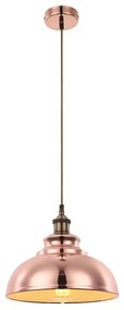 Lustra,Pendul Industrial Style, diam.28,5cm, finisaj cupru, MANDY 15083 GL