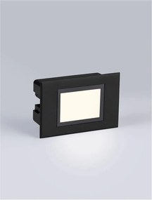 Spot LED incastrabil exterior, ambiental, IP65, RUDY negru