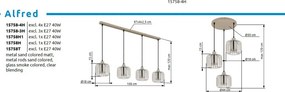 Lustra/Pendul modern ALFRED D-18cm