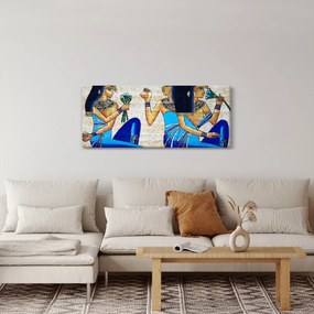 Tablou - Picturi egiptene (120x50 cm)