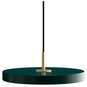 Lustră verde-închis LED cu intensitate reglabilă din metal cu abajur din metal ø 31 cm Asteria Plus – UMAGE