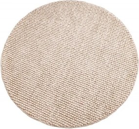 Covor rotund realizat manual Wool 150cm, bej