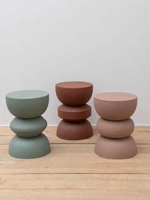 Masuta laterala, din metal, powder pink Forms