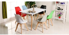 JAKS SCAUN CLASSIC CU PERNĂ ALBĂ , STILUL SCANDINAV