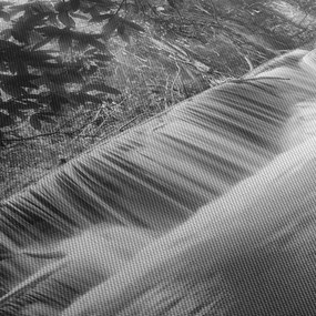 Tablou - Cascada alb-negru și alb (150x105 cm)