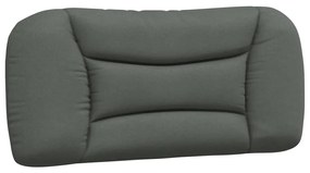 374538 vidaXL Pernă pentru tăblie de pat, gri închis, 90 cm, material textil