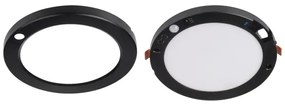Corp de iluminat LED cu senzor 2 în 1 Kanlux 24605 ERGA LED/17W/230V 3000/4000/6500K negru
