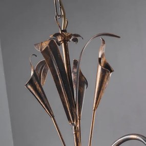 Lustră pe lanț LUCREZIA 5xE14/6W/230V bronz ONLI