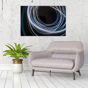 Tabloul cu linii albastre (90x60 cm)