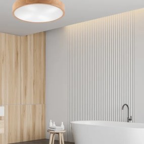 Plafonieră EVELINA 4xE27/60W/230V stejar