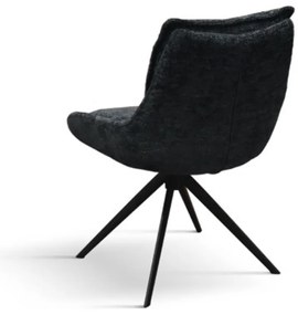 SET 2 Scaune Magnum, structura metalica, tesatura - NEGRU - STANDARD