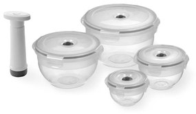 Set 4 recipiente pentru stocare alimente și pompă de vacuum Compactor Food Saver