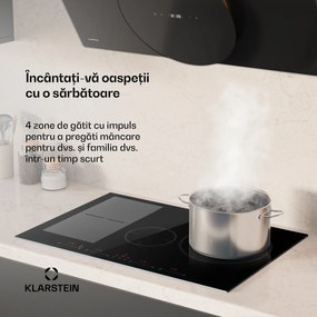 Delicatessa 70 Hybrid, plită de inducție, încorporată, 4 zone, 7000 W, neagră