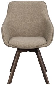 Set de scaune de sufragerie bej 2 buc. tapițat Alison – Rowico