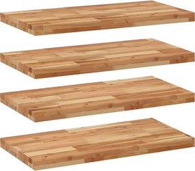 vidaXL Rafturi suspendate 4 buc. 80x40x4 cm lemn masiv acacia netratat