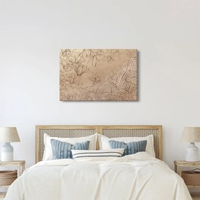 Tablou - Flori desenate (90x60 cm)