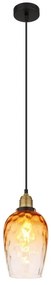 Pendul design decorativ SALVY D-15cm negru/chihlimbar