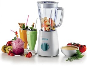 Blender Ariete BREAKFAST 0576/04, 500W, 1.5 L, 2 viteze + pulse, 4 lame otel, Alb