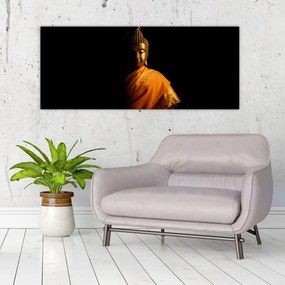 Tablou - Statuia lui Buddha de aur (120x50 cm)