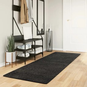 vidaXL Covor pufos &quot;PAMPLONA&quot; cu fire înalte antracit modern 80x250 cm