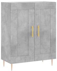 830184 vidaXL Servantă, gri beton, 69,5x34x90 cm, lemn compozit