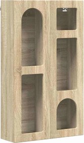 vidaXL Dulap suspendat Stejar Sonoma 59 x 20 x 100 cm Lemn compozit