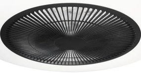 Plafonieră LED dimabilă cu ventilator ARIA LED/38W/230V negru/alb + telecomandă