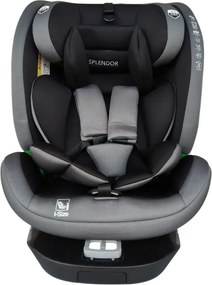 Scaun auto ISOFIX rotatie 360 grade NOVOKIDS Splend'or Edition HD-18, R129 i-Size, 40-150 cm, 0-36 kg, Gri