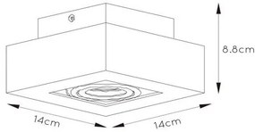 Spot LED Lucide 09119/06/31 XIRAX 1xGU10/5W/230V alb
