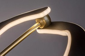 Lustra LED suspendata din metal negru auriu Adalind