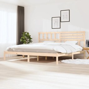 3101043 vidaXL Cadru de pat, 200x200 cm, lemn masiv de pin