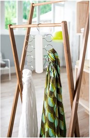 Suport cu 8 cârlige pentru eșarfe și fulare Compactor Cream