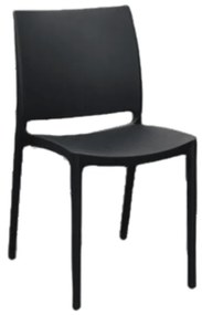 Set 4 scaune POLI -HORECA-POLIPROPILENA - NEGRU