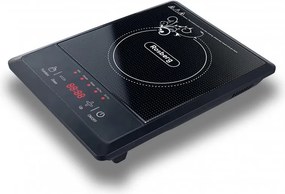 La mâna a doua: Plita cu inductie Rosberg R51445J, 2000W, 25x25 cm, 8 trepte, 8 setari de temp., 5 programe, Negru