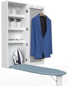 Dulap de perete cu oglinda si masa de calcat rabatabila