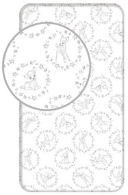 Disney Bambi Cearșaf cu elastic Stars 90x200 cm