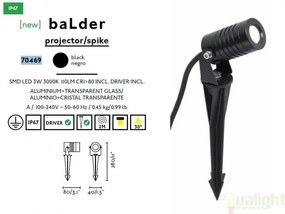 Tarus, proiector cu iluminat LED exterior IP67, BALDER 70469