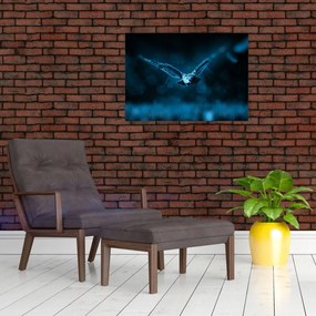 Tablou cu bufnița zburând (70x50 cm)